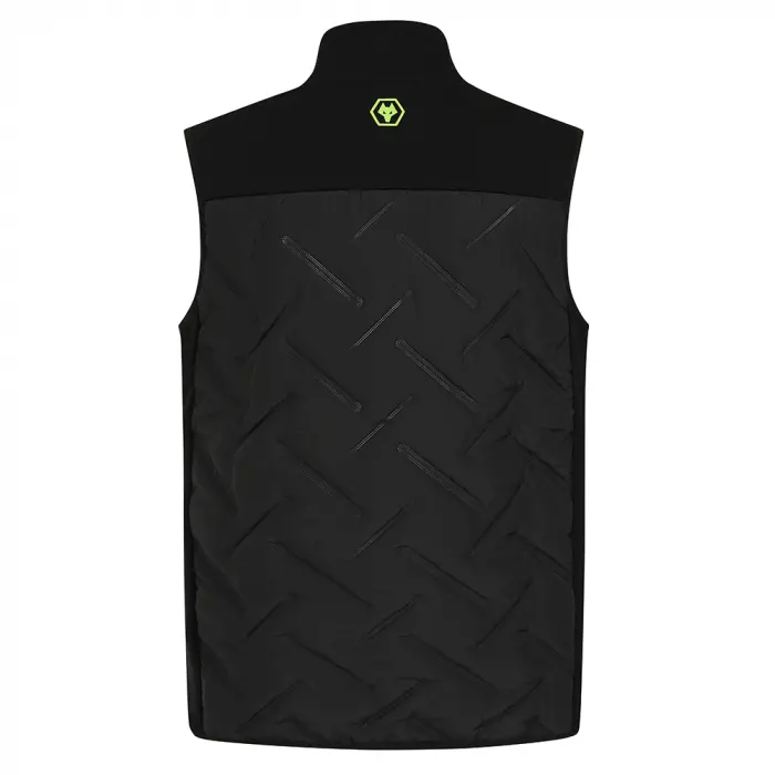 Wolverhampton Wanderers Store | Shop Official Progression Hyrbid Gilet – Black/Green – Womens Wolves Gear